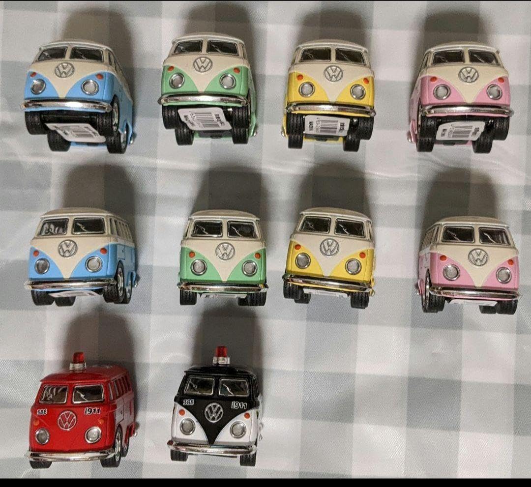 Amazon.co.jp: KiNSFUN リトルワーゲンバス、ビートル、パトカー、消防